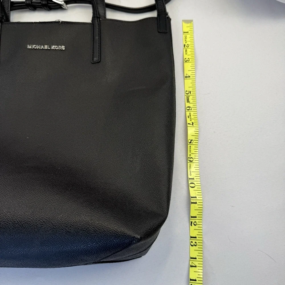 Michael Kors Hayley Large‎ Black Saffiano Leather Tote Bag Shoulder Purse
